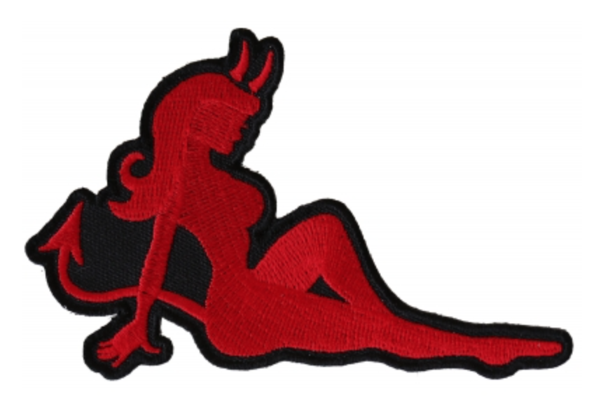 Girl Devil Patch Red